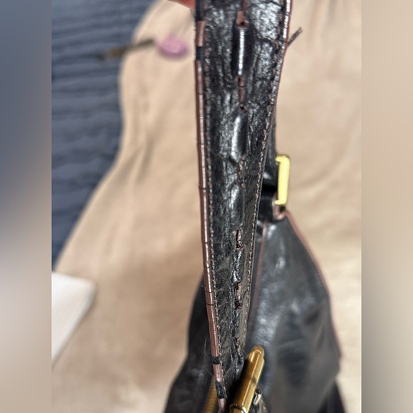 Hobo Marley Black Leather Shoulder Bag Adjustable Strap - Picture 12 of 16